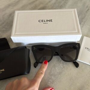 Celine Black cat eye sunglasses